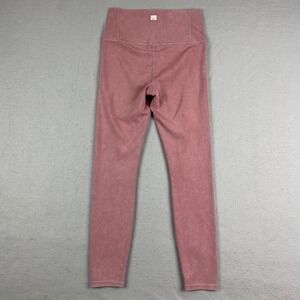 Vuori Washed Studio Leggings small Womens High Waist marsala